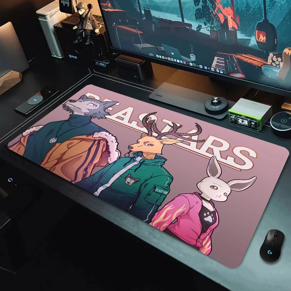Tapis de souris Animaux Enchantés avec un loup, un cerf et un lapin dessinés